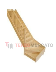 Scala in Legno di Abete a destra - terzomercato.it