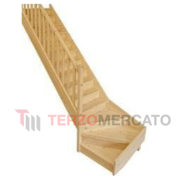 Scala in Legno di Abete a destra - terzomercato.it