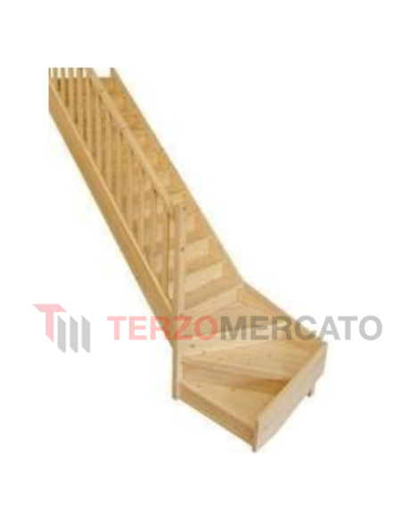 Scala in Legno di Abete a destra - terzomercato.it