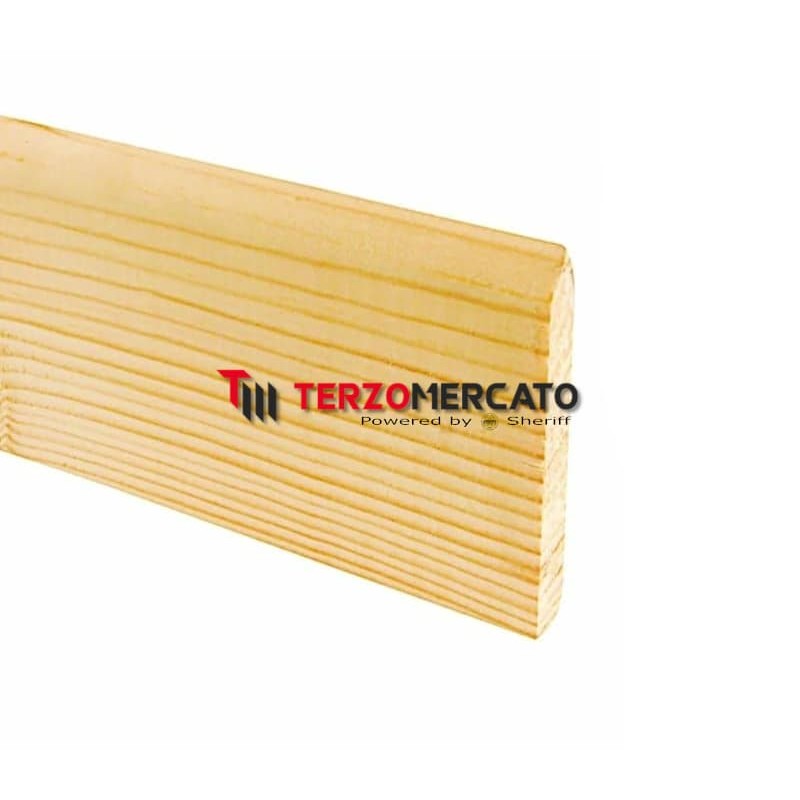 Battiscopa in Pino Naturale H 70 mm L 2700 mm spessore 10 mm