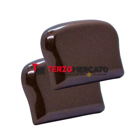 Tappo terminale bronzato  per corrimano sagomato due pezzi